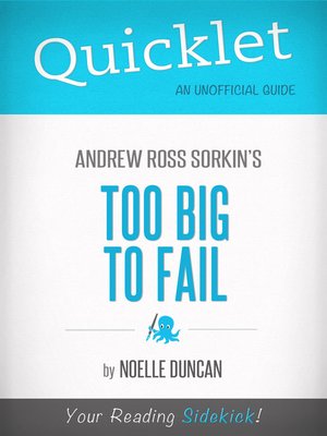 cover image of Quicklet on Too Big to Fail by Andrew Ross Sorkin